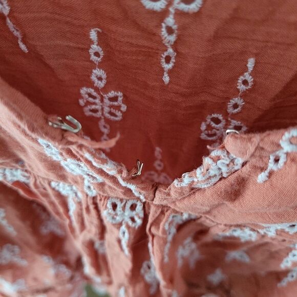 American Eagle Eyelet Women's Boho Top Small 100% Cotton - Picture 5 of 9